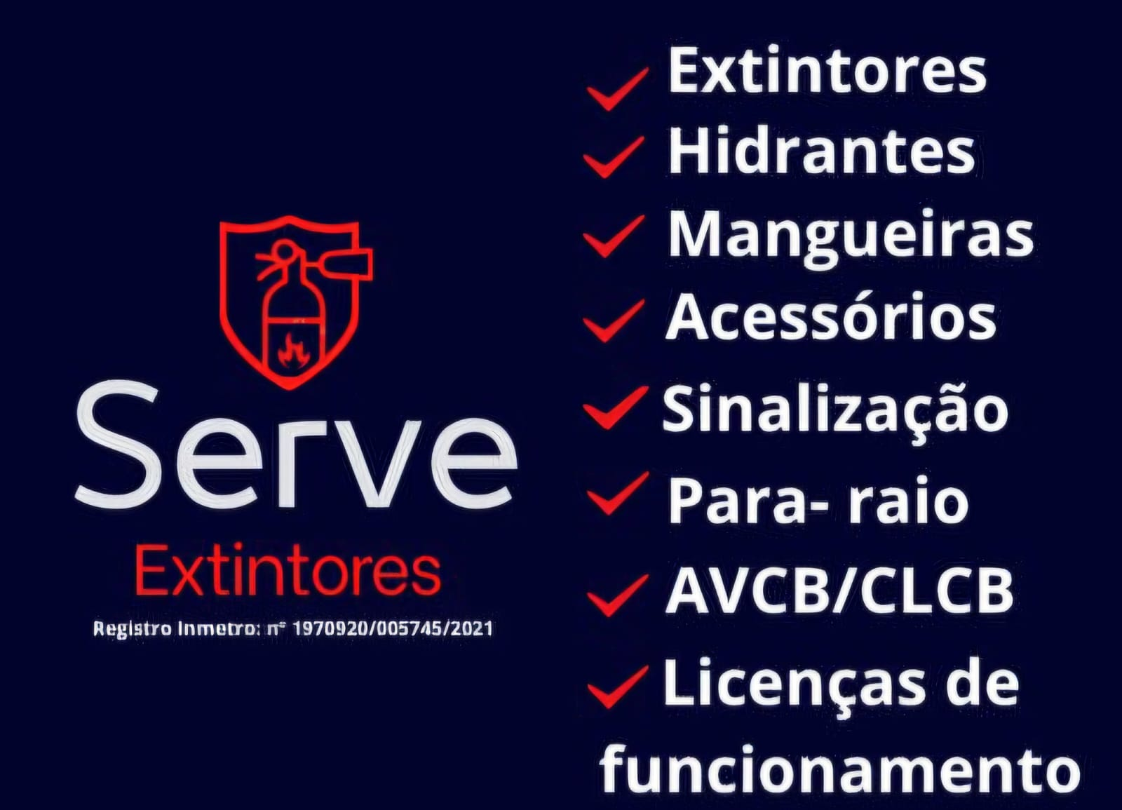 Equipamentos de combate a incêndio